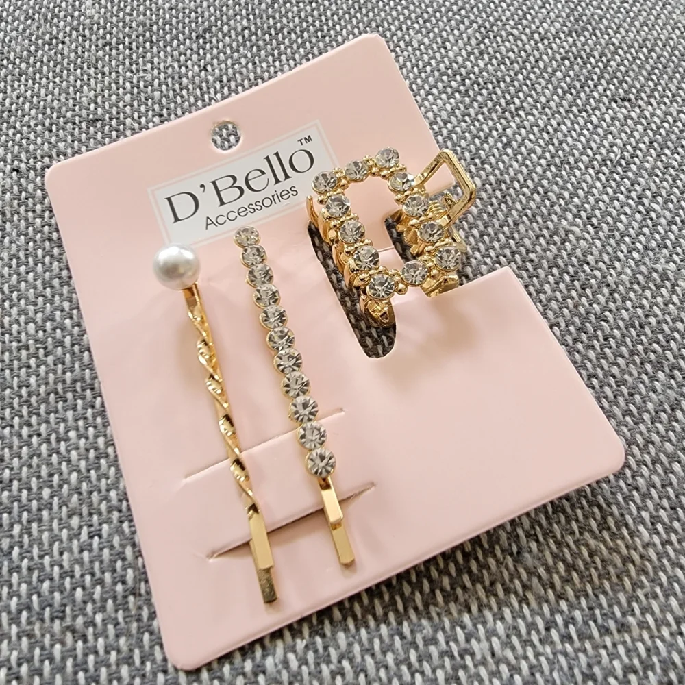 New! D'BELLO gold clip accessory